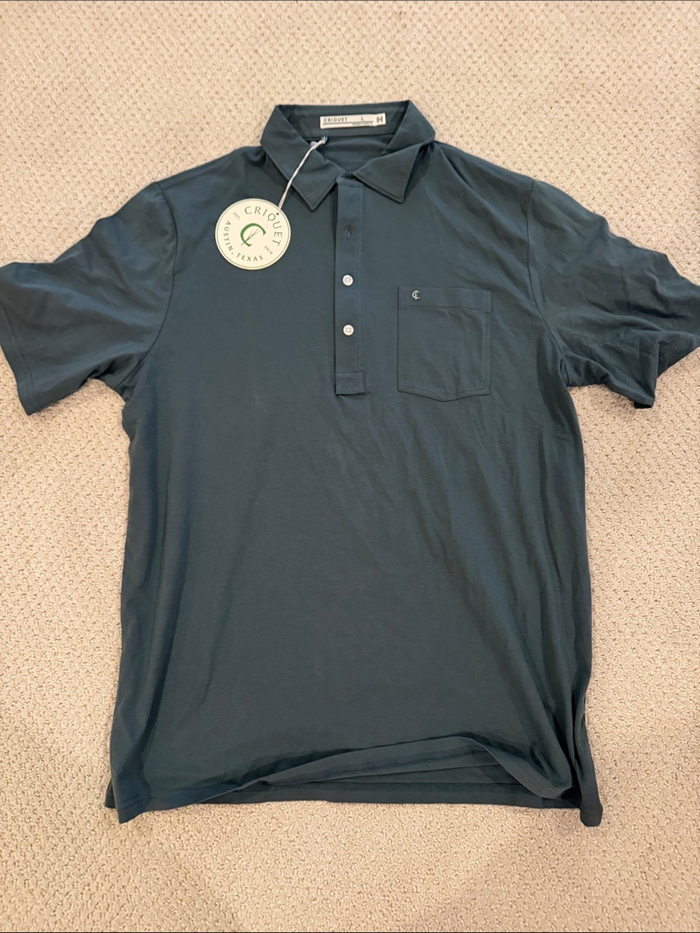 Criquet Men's Polo Shirt - Dark Teal